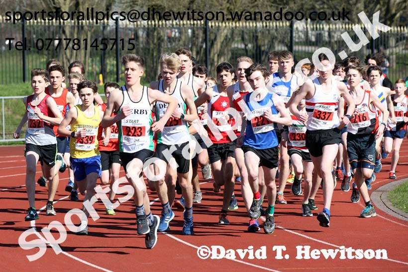 Boys Under-15s 5k Road Race, Stanley Park, Blackpool. Photo: David T. Hewitson/Sports for All Pics